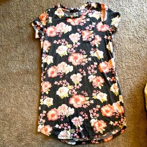 Oversized floral shirt or beach cover up